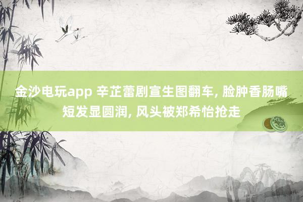 金沙電玩app 辛芷蕾劇宣生圖翻車， 臉腫香腸嘴短發顯圓潤， 風頭被鄭希怡搶走
