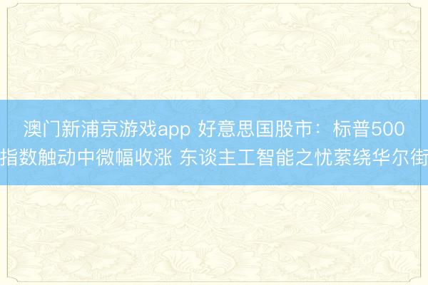 澳門(mén)新浦京游戲app 好意思國(guó)股市：標(biāo)普500指數(shù)觸動(dòng)中微幅收漲 東談主工智能之憂(yōu)縈繞華爾街